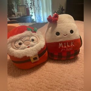NWT squishmallows Santa and milk